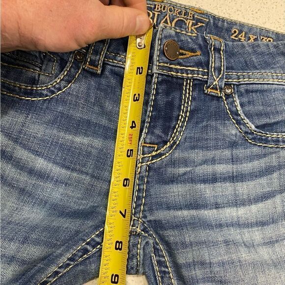 Buckle Black 24x32 Skinny Stretch Low Rise Denim Jeans Size - Picture 4 of 10